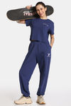 Rosaline Yale University Loungewear Pants - Bellwether Blue — thumbnail 4